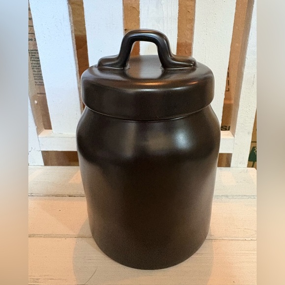 Rae Dunn Black Boo Canister - Picture 3 of 3